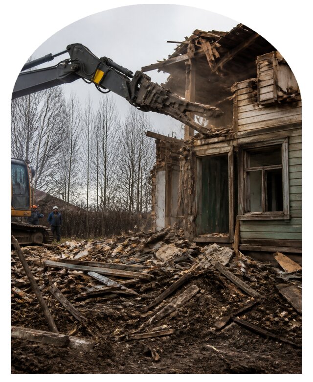 Снос старого дома в Иванове по цене от 123984 р. | Метпроект-Внв