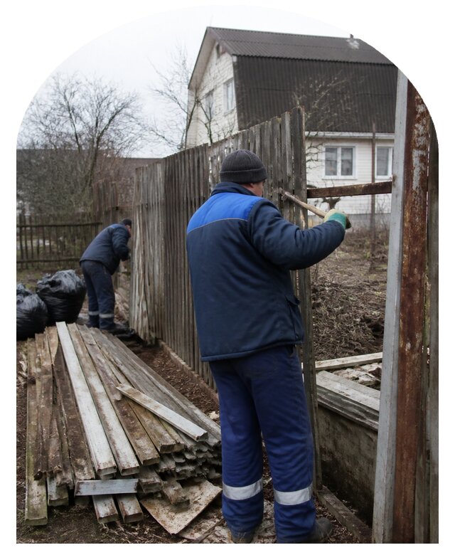 Демонтаж забора в Иванове по цене от 4649 р. | Метпроект-Внв